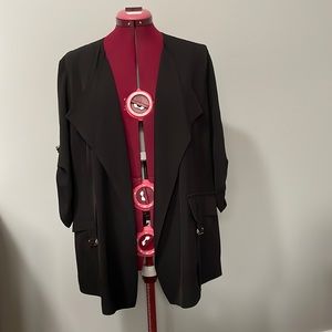 DKNY open front blazer